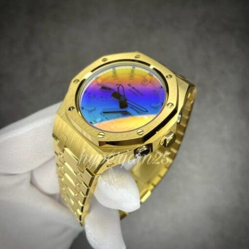casioak gold custom gshock ga2100